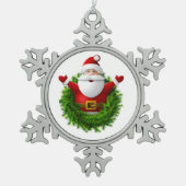 Sneeuwvlok omlijst ornament (Voorkant)