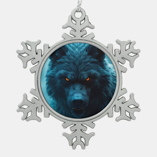 Sneeuwvlok Omlijst Ornament (Voorkant)