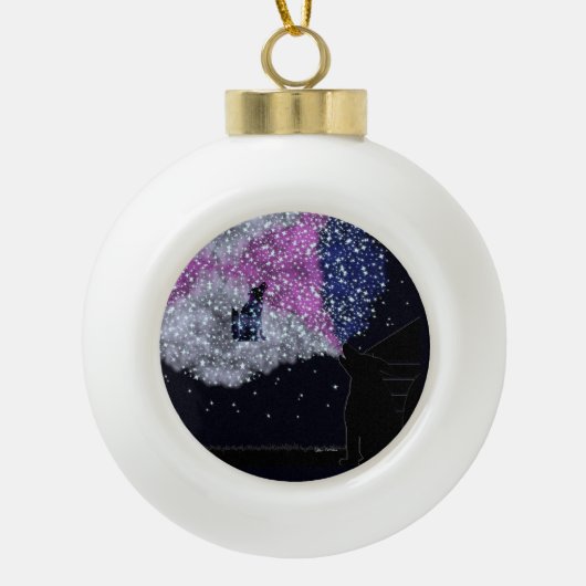 Sneeuwvlok omlijst ornament (Voorkant)