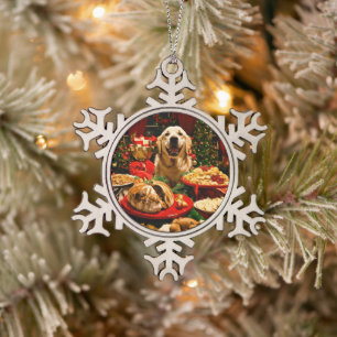 Sneeuwvlok omlijst ornament