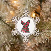 Sneeuwvlok omlijst ornament