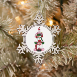 Sneeuwvlok omlijst ornament