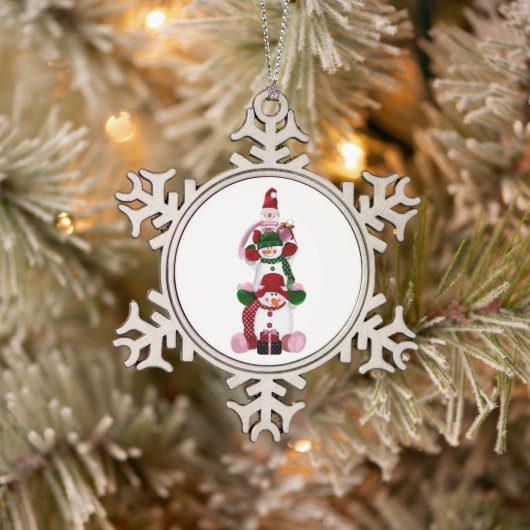 Sneeuwvlok omlijst ornament (Boom)