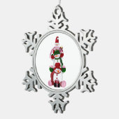 Sneeuwvlok omlijst ornament (Rechts)