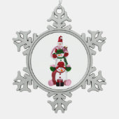 Sneeuwvlok omlijst ornament (Voorkant)