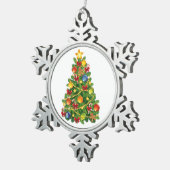 Sneeuwvlok omlijst ornament (Rechts)