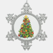 Sneeuwvlok omlijst ornament (Voorkant)