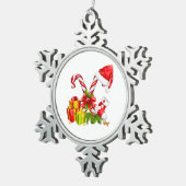 Sneeuwvlok omlijst ornament (Rechts)