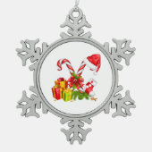 Sneeuwvlok omlijst ornament (Voorkant)
