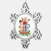 Sneeuwvlok omlijst ornament (Rechts)