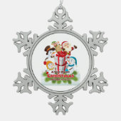 Sneeuwvlok omlijst ornament (Voorkant)