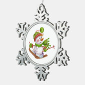 Sneeuwvlok omlijst ornament (Rechts)