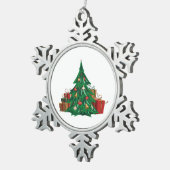 Sneeuwvlok omlijst ornament (Rechts)