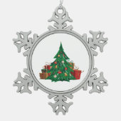 Sneeuwvlok omlijst ornament (Voorkant)