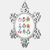 Sneeuwvlok omlijst ornament (Rechts)
