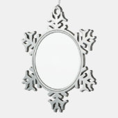 Sneeuwvlok omlijst ornament (Rechts)