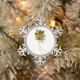 Sneeuwvlok omlijst ornament