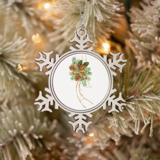 Sneeuwvlok omlijst ornament (Boom)