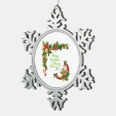 Sneeuwvlok omlijst ornament (Rechts)