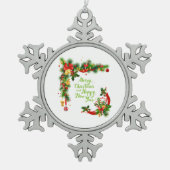 Sneeuwvlok omlijst ornament (Voorkant)