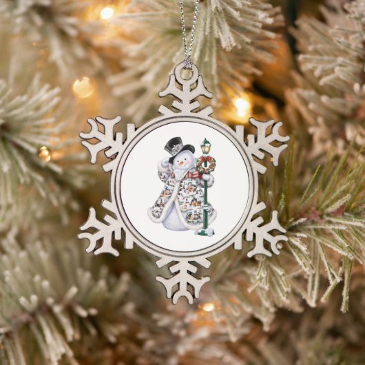 Sneeuwvlok omlijst ornament (Boom)