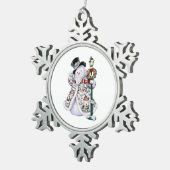 Sneeuwvlok omlijst ornament (Rechts)