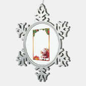 Sneeuwvlok omlijst ornament (Rechts)