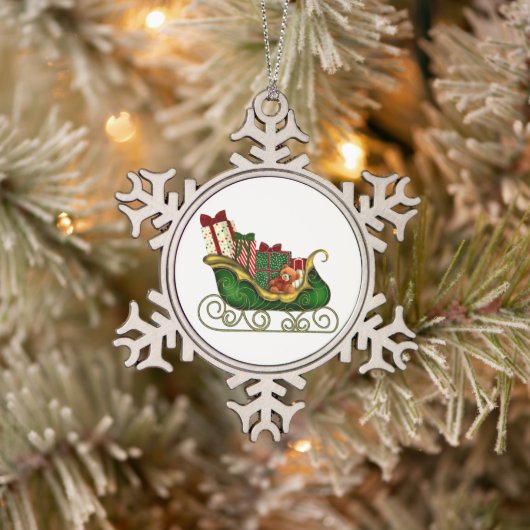 Sneeuwvlok omlijst ornament (Boom)