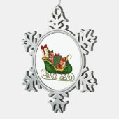 Sneeuwvlok omlijst ornament (Rechts)