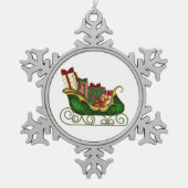 Sneeuwvlok omlijst ornament (Voorkant)