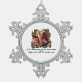 Sneeuwvlok omlijst ornament (Voorkant)
