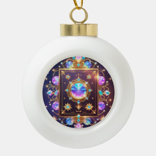 Sneeuwvlok omlijst ornament (Voorkant)