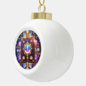 Sneeuwvlok omlijst ornament (Rechts)