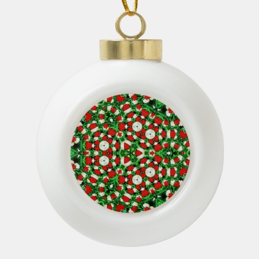 Sneeuwvlok Omlijst Ornament (Voorkant)