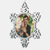 Sneeuwvlok Omlijst Ornament (Rechts)