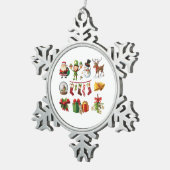 Sneeuwvlok omlijst ornament (Rechts)