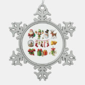 Sneeuwvlok omlijst ornament (Voorkant)