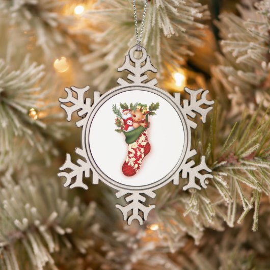 Sneeuwvlok omlijst ornament (Boom)