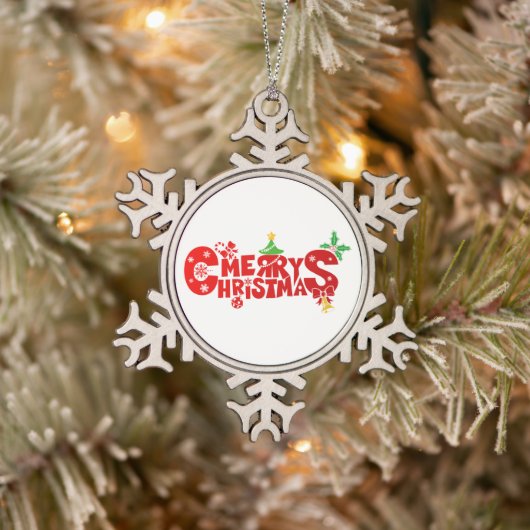 Sneeuwvlok omlijst ornament (Boom)