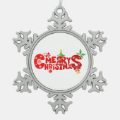 Sneeuwvlok omlijst ornament (Voorkant)