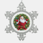 Sneeuwvlok omlijst ornament (Voorkant)