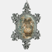 Sneeuwvlok omlijst ornament (Links)