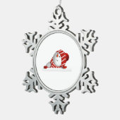 Sneeuwvlok omlijst ornament (Rechts)
