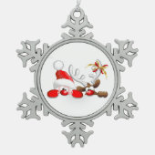 Sneeuwvlok omlijst ornament (Voorkant)