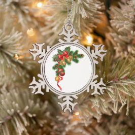 Sneeuwvlok omlijst ornament