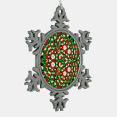 Sneeuwvlok Omlijst Ornament (Links)