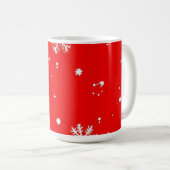 sneeuwvlok ontwerp koffiemok (Voorkant rechts)