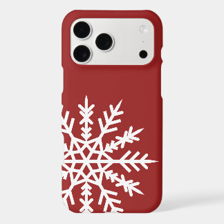 Sneeuwvlok op rode iPhone-hoesje