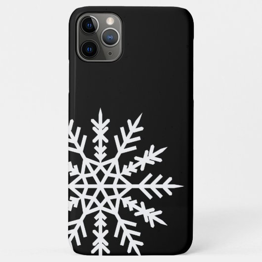 Sneeuwvlok op zwarte iPhone-hoes Case-Mate iPhone Case (Achterkant)