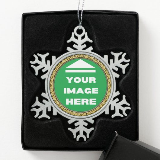 Sneeuwvlok Ornament gepersonaliseerd - Afbeelding  (Kistje)